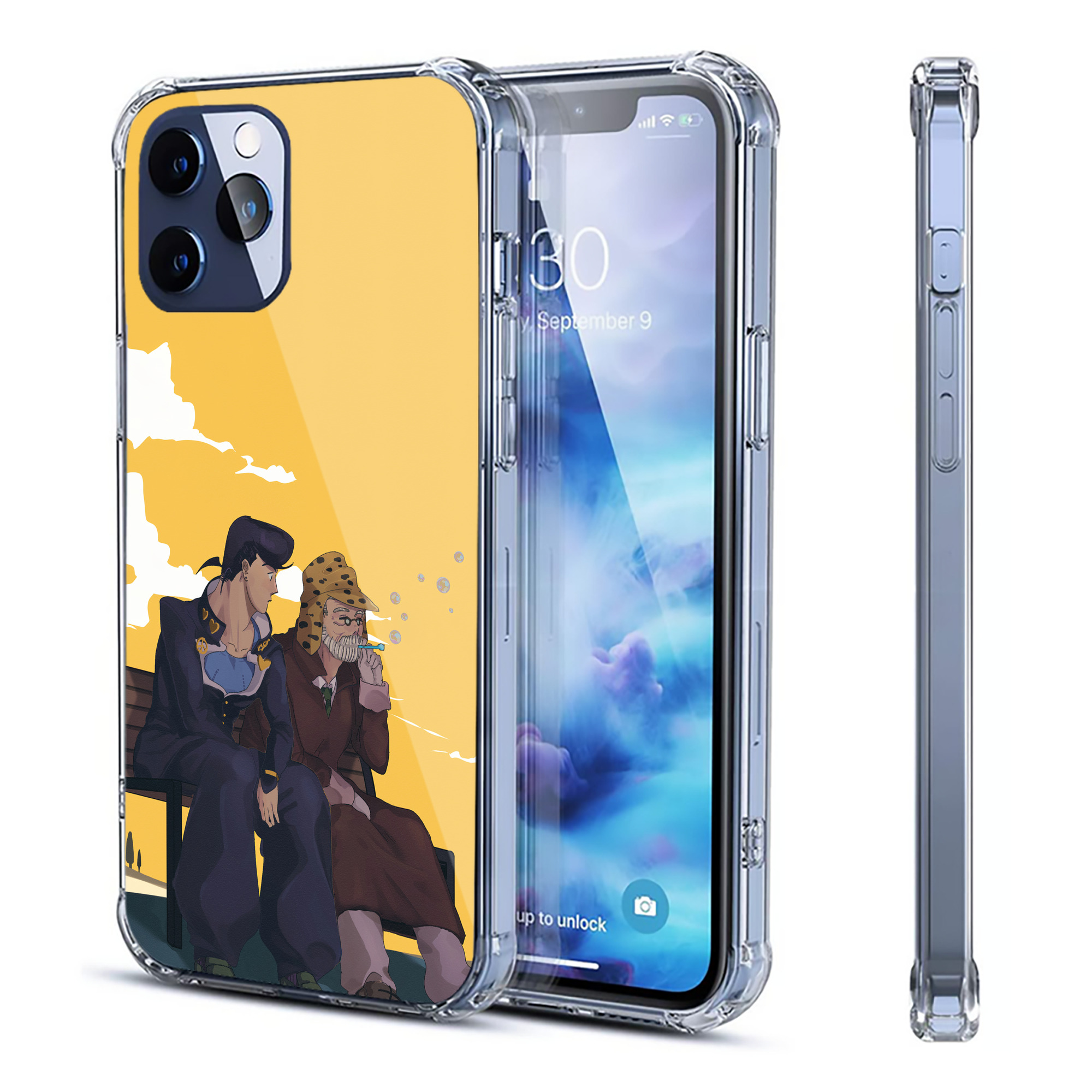 （画像用） ジョジョの奇妙な冒険 JoJo's Bizarre Adventure 【iPhone 12シリーズ対応】透明スマホケース（クリアソフトケース）